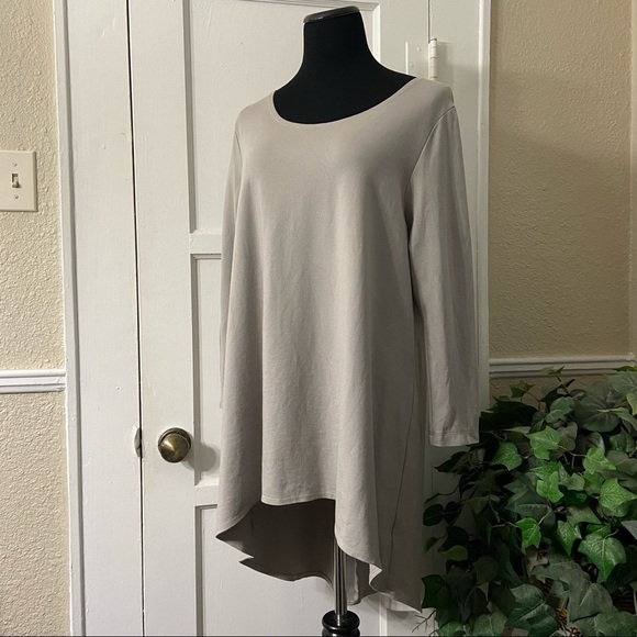 Bryn Walker Tunic Knit Stretch High/Low Top - Picture 13 of 14